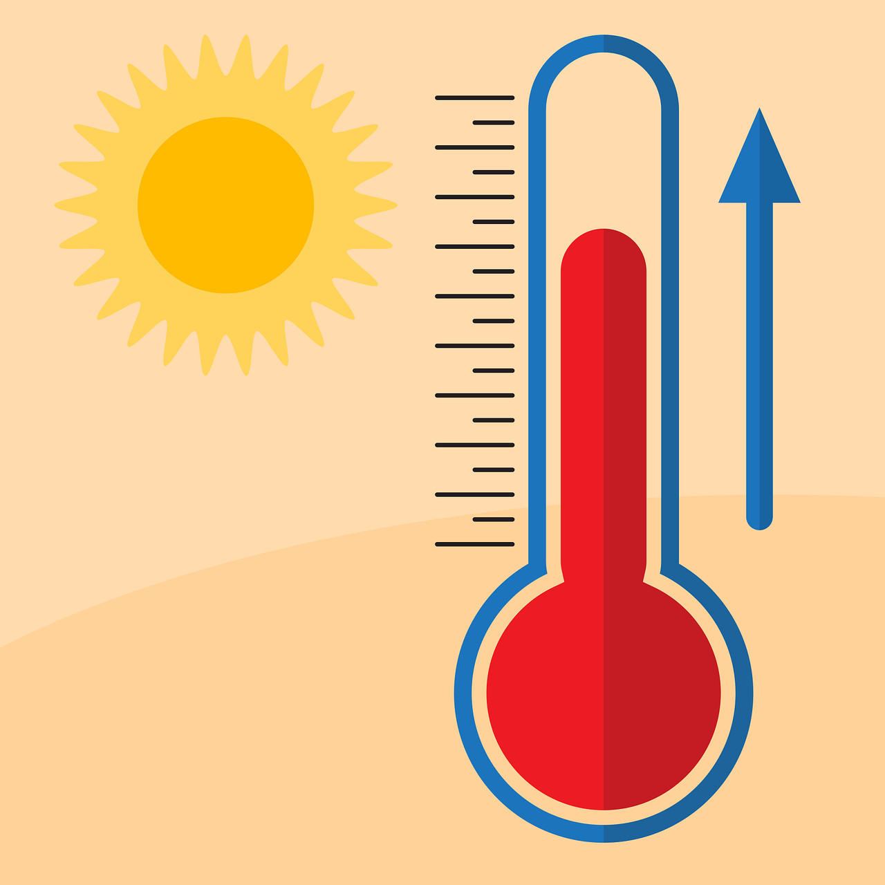 Al Asad, S. (2021). El Verano, Calor, Tiempo, La Temperatura [Illustration]. Pixabay.